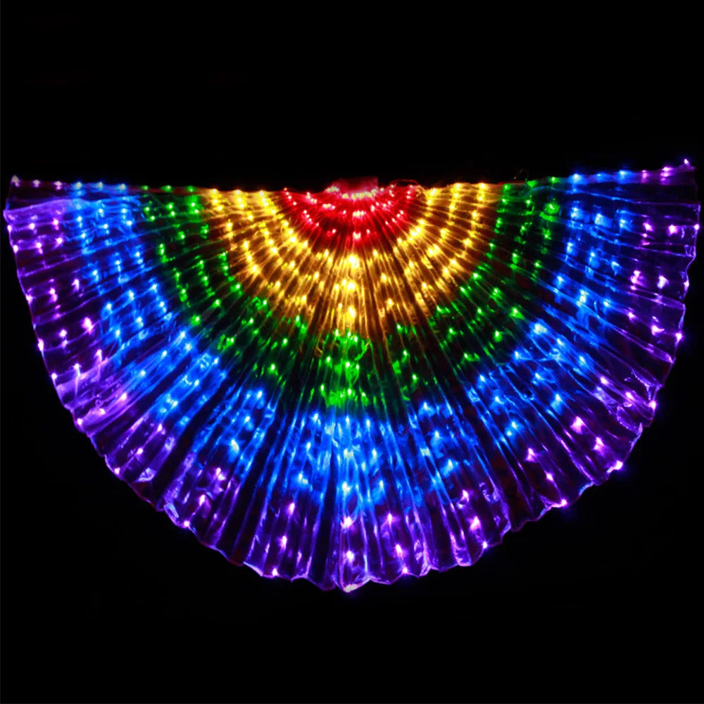 LED Rainbow Wings Adult Children Costume Circus Led Light