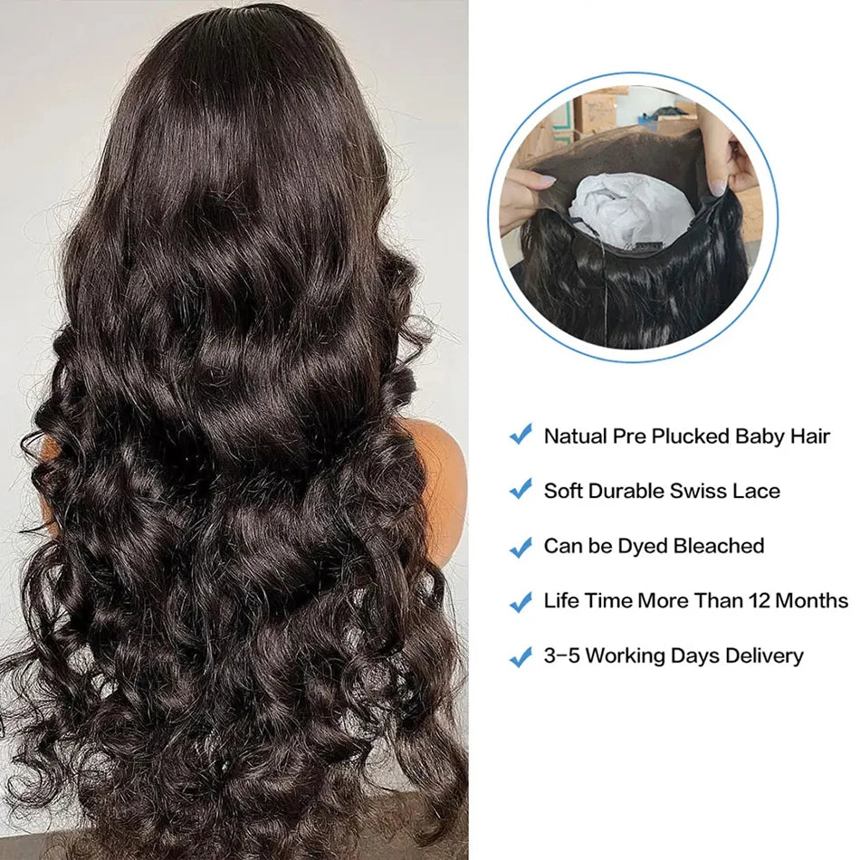 Lace Frontal Wig Curly Glueless Wig Human Hair Ready