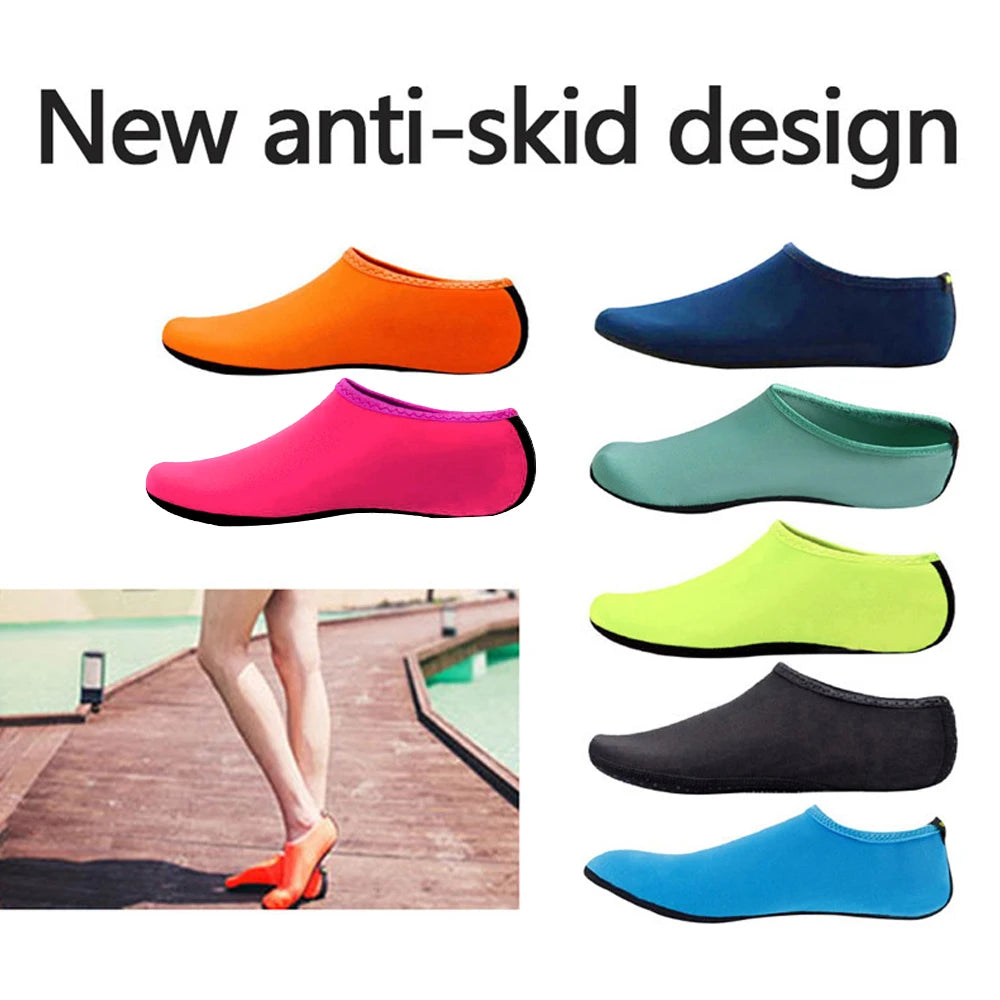 Unisex Water Non-Slip Sneaker Shoes Swimming Diving Socks Summer Aqua Beach Sandal Flat Shoe Seaside Socks Slipper for Men Women