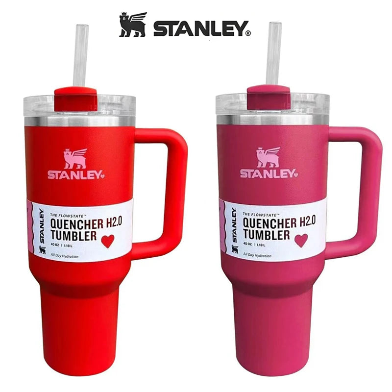 Stanley 40oz/1.18L Stainless Steel Vacuum Insulated Tumbler with Lid and Straw Thermal Travel Mug Coffee Cup Dropping Shipping