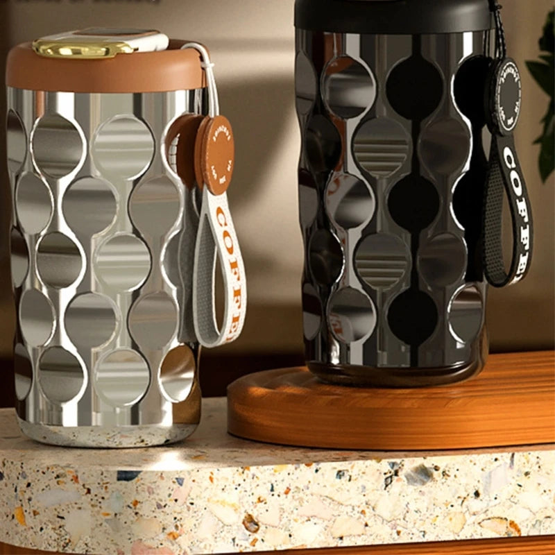 Ceramic Thermos Tumblers with Temperature Display, Insulated Mug