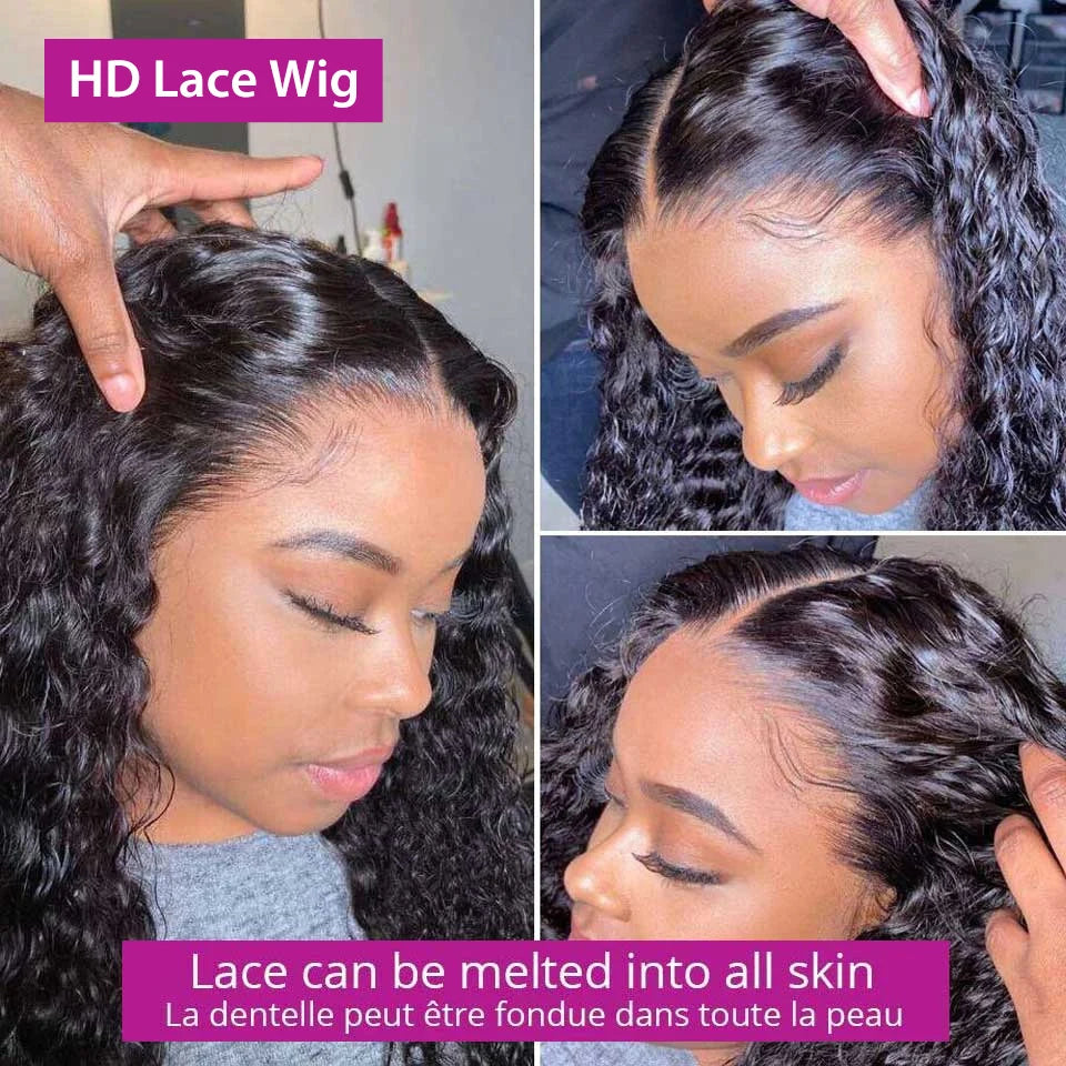 Nicelight Water Wave Transparent 13x6 Lace Frontal Wigs