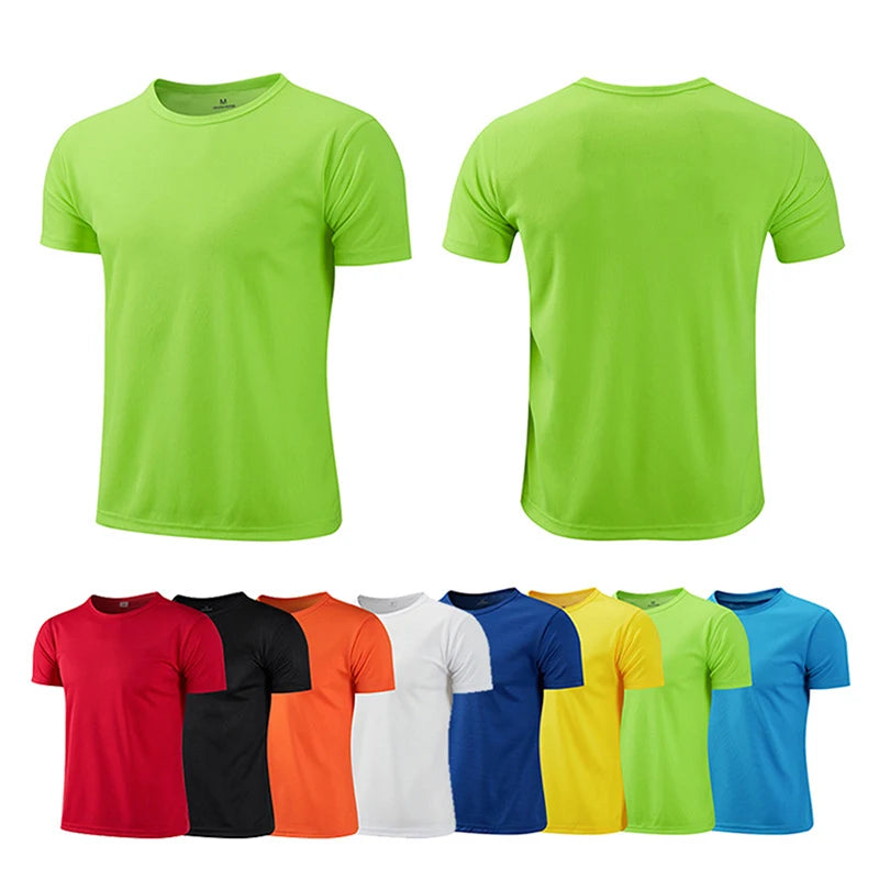 Multicolor Quick Dry Short Sleeve Sport T Shirt Gym Jerseys