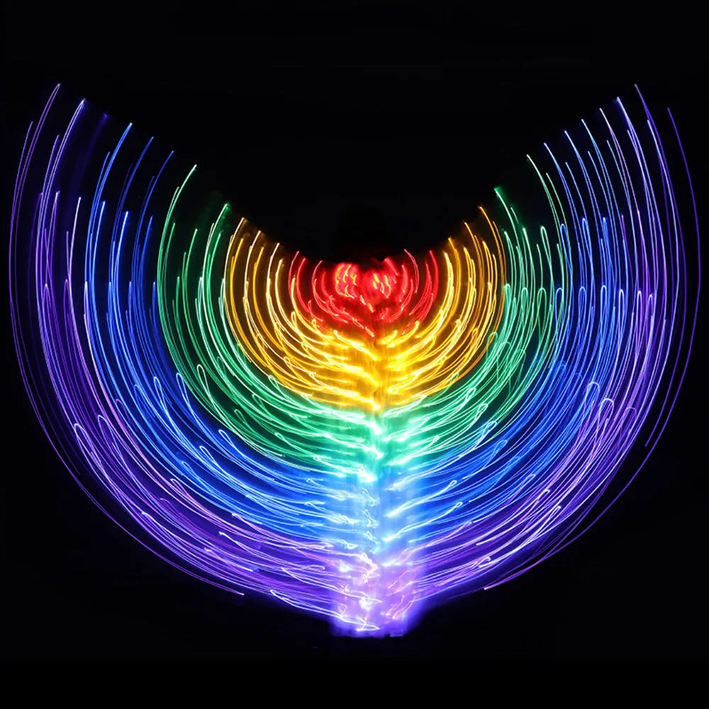 LED Rainbow Wings Adult Children Costume Circus Led Light