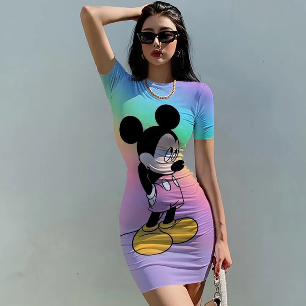 Disney Mickey Mouse Woman Dresses Elegant