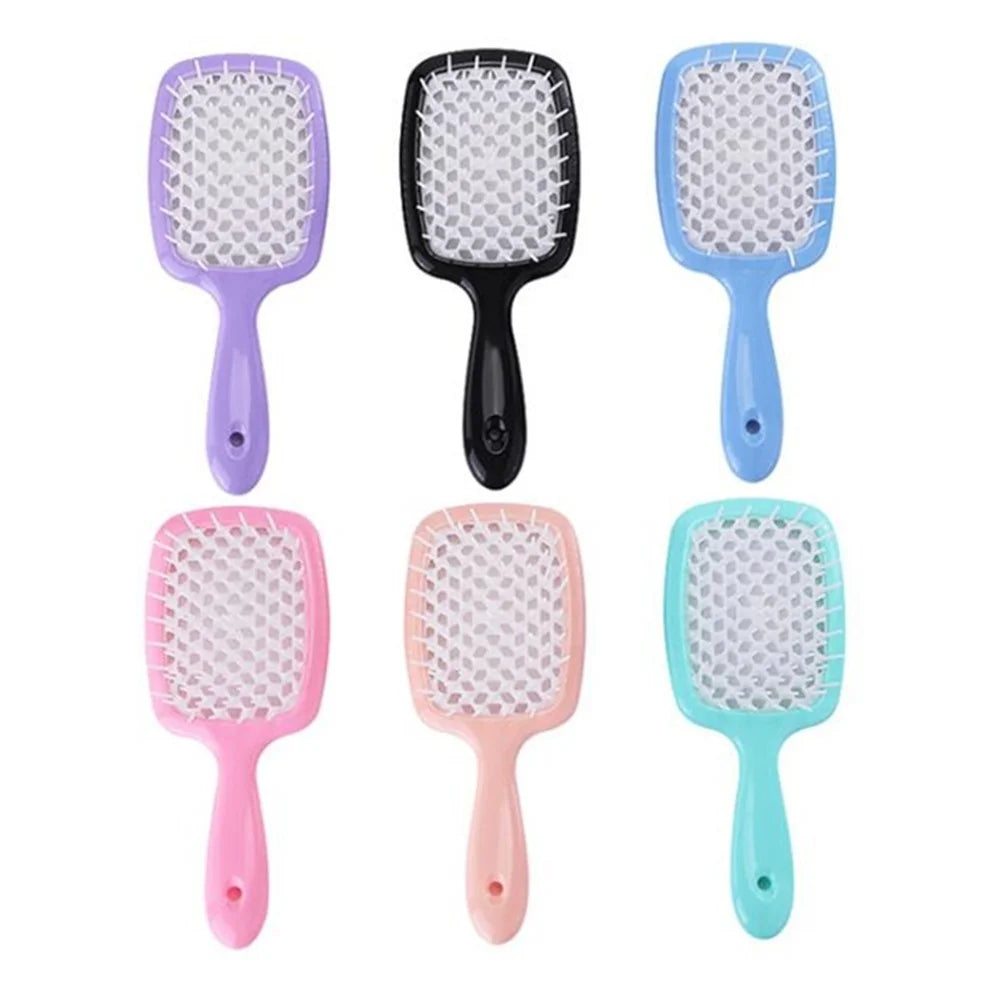 Tangled Hair Comb Detangling Hair Brush Massage Combs Hollow Out Wet Curly Hair Brushes Barber Comb Salon Hair Styling Tools