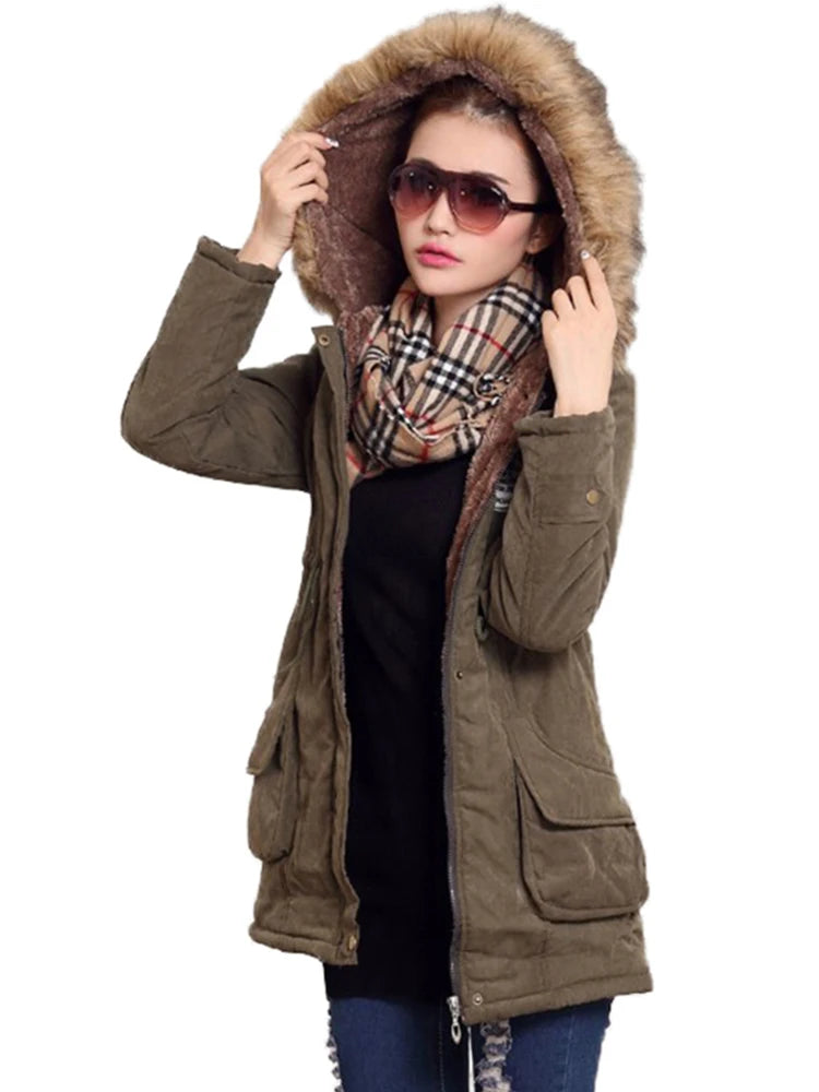 New Winter Women Jacket Medium-long