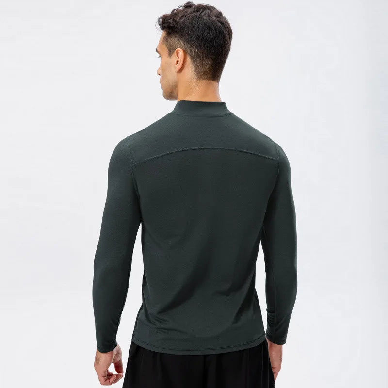 Men's Autumn Fitness Long-Sleeved Quick-Dry Running Tops