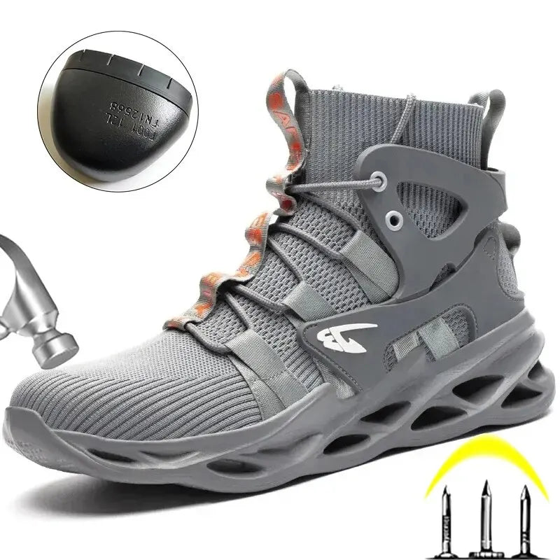 Shoes Puncture-Proof Work Sneakers Lightweight Work Shoes Men