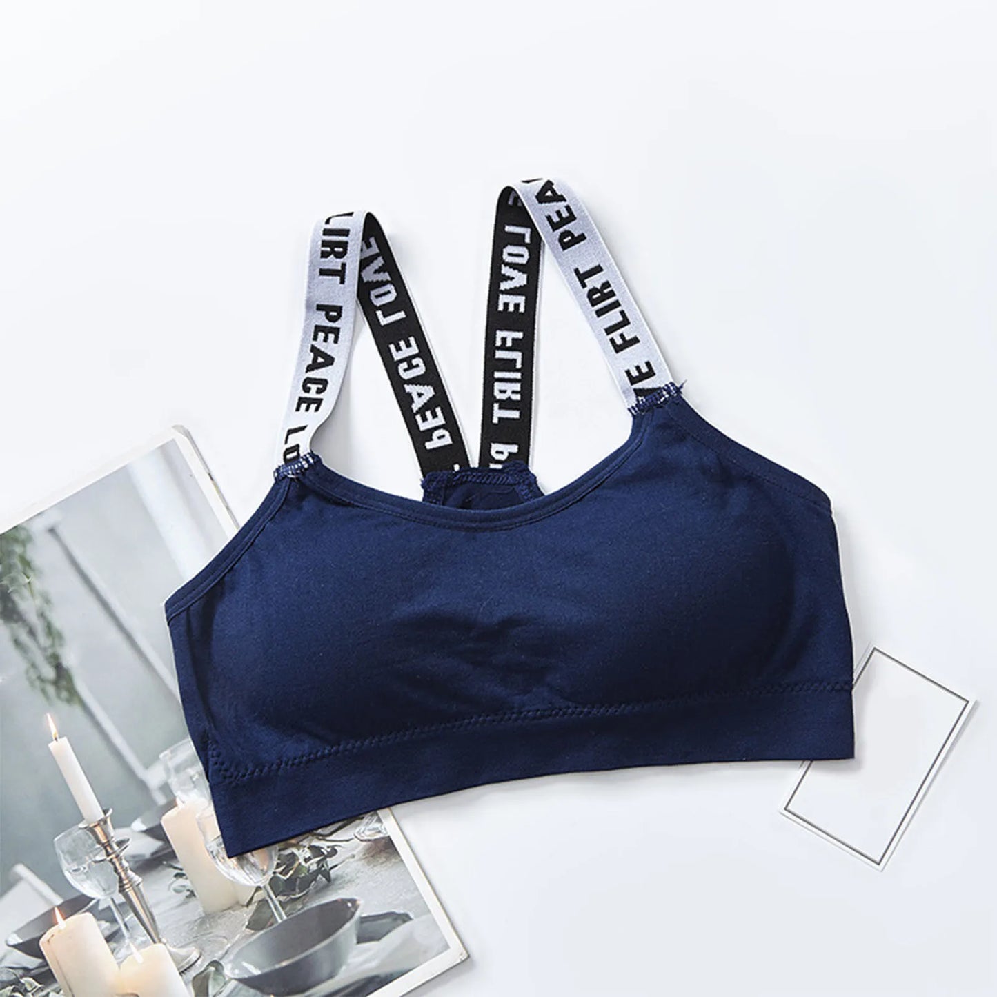 Women Sexy Sports Bra Tops For Gym Top Fitness Yoga Female Pad