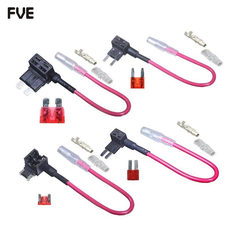 Micro2 Micro Mini Standard medium Blade Fuse Apapter Automotive Fuses tap Holder 2A 3A 5A 7.5A 10A