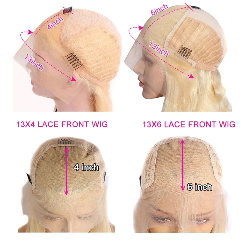 Lace Frontal Wig Blonde Front Human Hair Wigs For Women