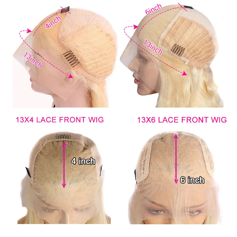 Transparent 613 Blonde Lace Frontal Human Hair