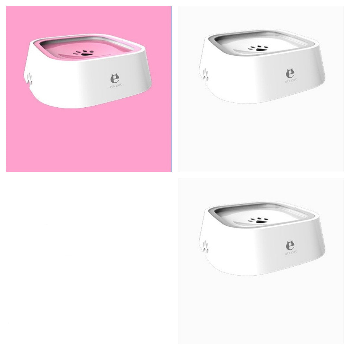 Cat Dog Water Bowl Carried Floating Bowl Anti-Overflow Slow