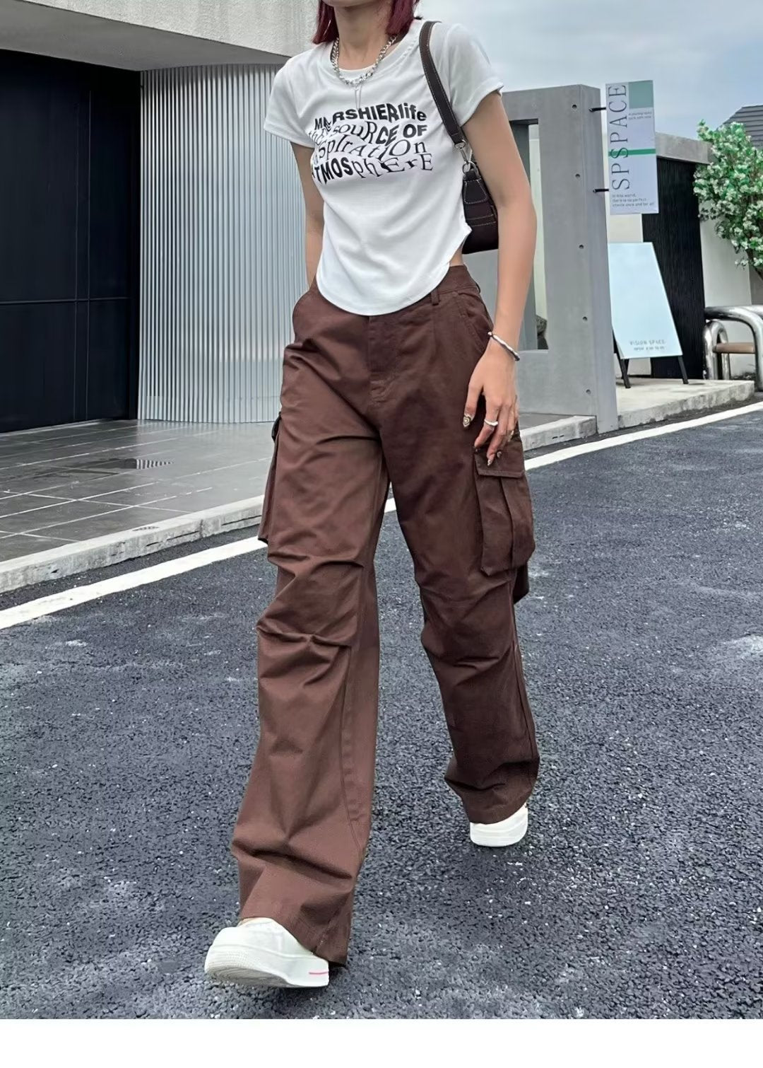 Women's Summer American Retro Loose High Waist Wide Leg Pants