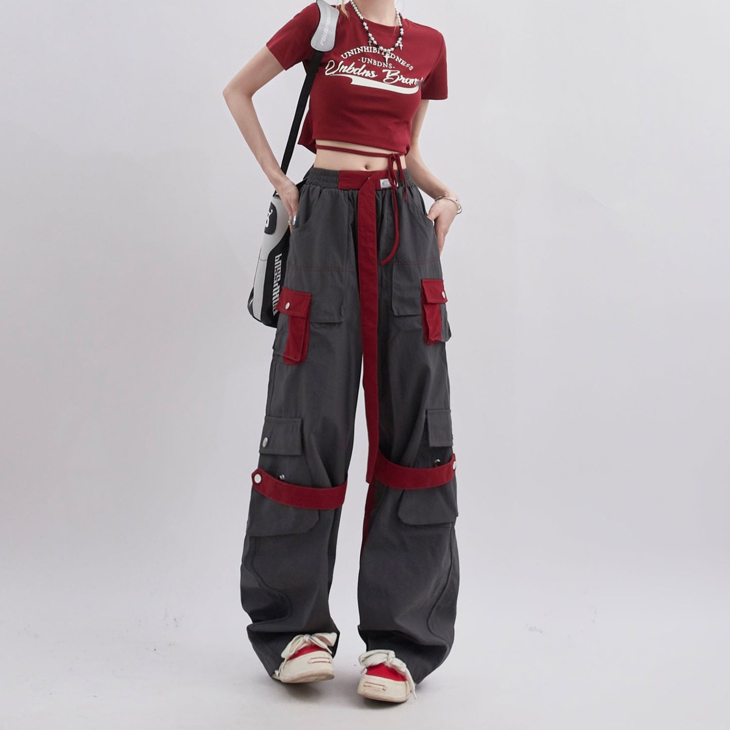 Summer Loose High Waist Straight Casual Pants