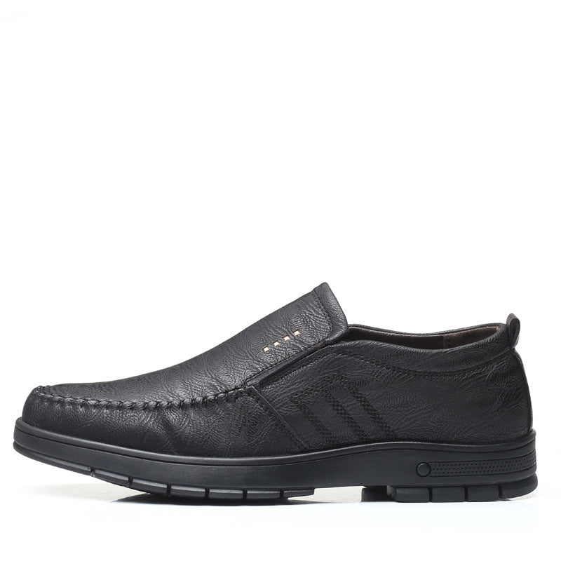 New Men's Leather Shoes, Men's Casual Shoes, Leather Upper And Soft Sole