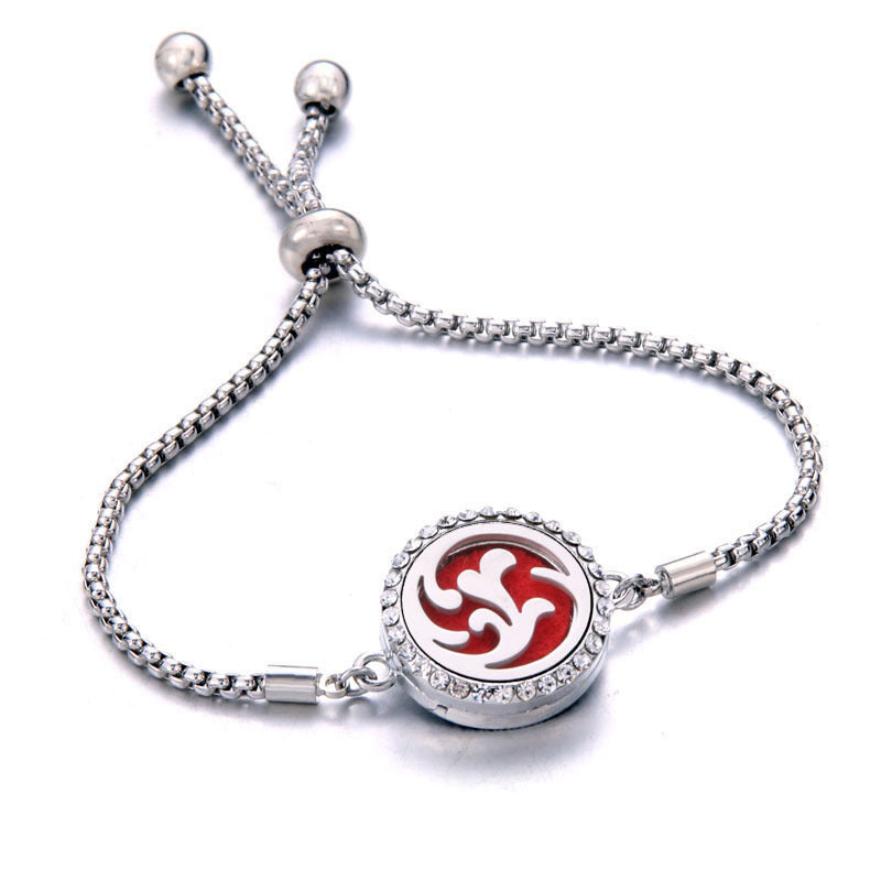 Titanium Steel Aromatherapy Essential Oil Bracelet