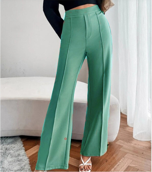 Loose Straight Pants Women High Waist Casual Trousers