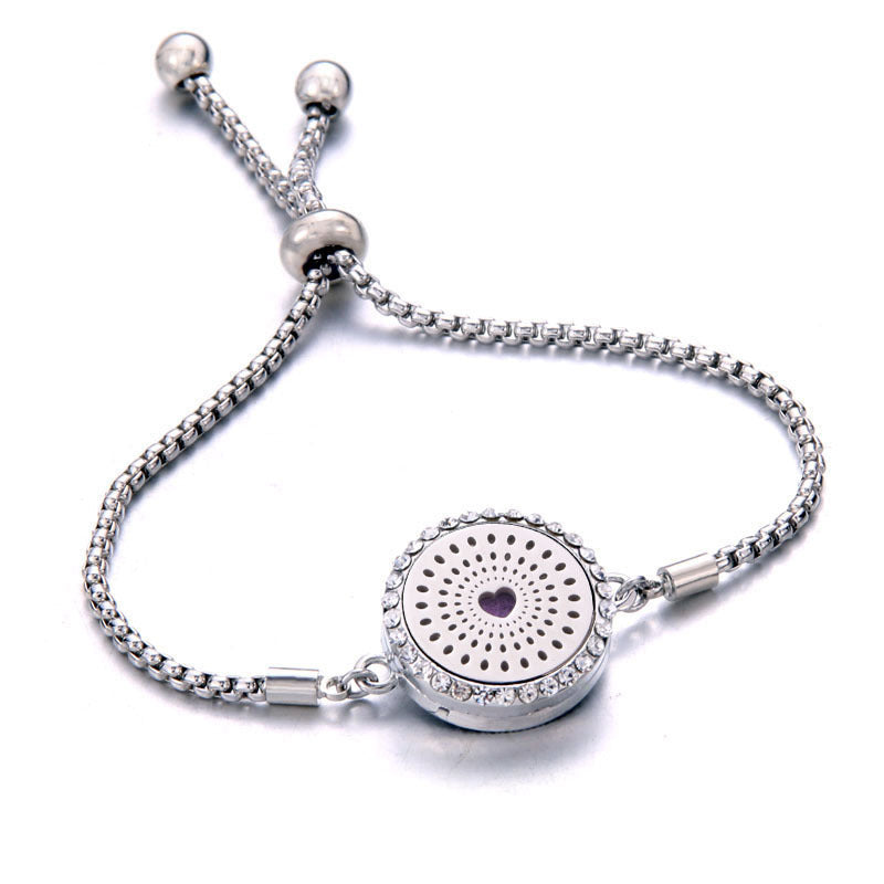 Titanium Steel Aromatherapy Essential Oil Bracelet