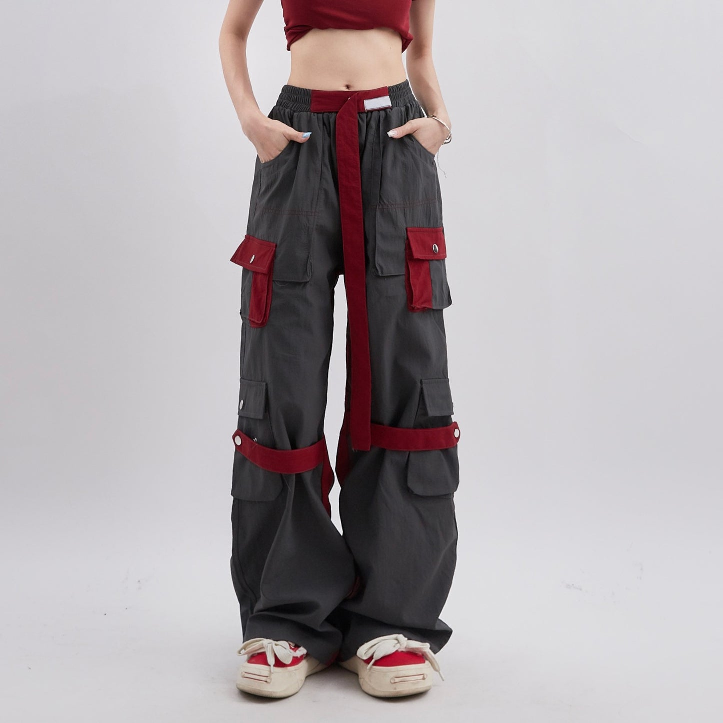 Summer Loose High Waist Straight Casual Pants